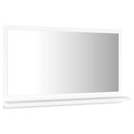 vidaXL Miroir de salle de bain Blanc 60x10 5x37 cm Bois d’ingénierie