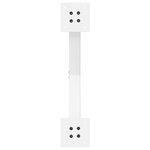 vidaXL Pieds de table basse en forme de X  2 pièces  blanc  60 x (30-31) cm  acier