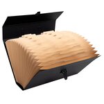 Trieur valisette + poignée 20comp. noir EXACOMPTA