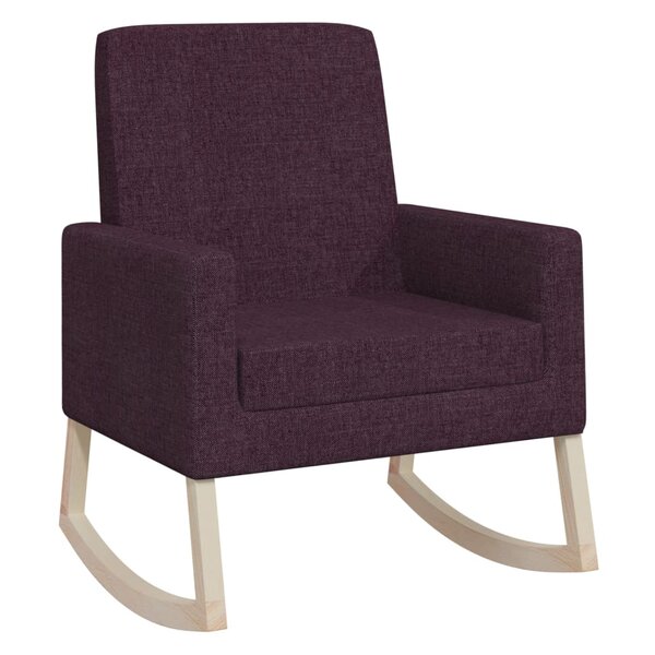 vidaXL Chaise à bascule Violet Tissu