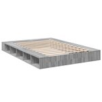 vidaXL Cadre de lit sans matelas sonoma gris 160x200 cm