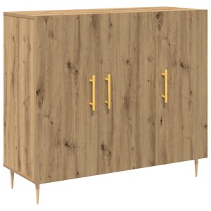 Buffet vidaXL Artisan Chêne 90x34x80 cm Bois d'ingénierie