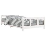 vidaXL Cadre de lit pour enfants blanc 90x200 cm bois de pin massif