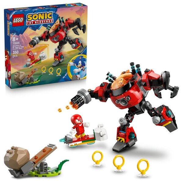 LEGO Sonic the Hedgehog 77005 - Knuckles contre l'Egg Crusher de Dr. Eggman.