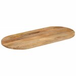 vidaXL Dessus de table 110x40x2 5 cm ovale bois massif de manguier