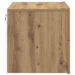 vidaXL Cabinet de chevet mural avec chêne artisanal 50 x 39 x 41 cm