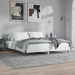 vidaXL Cadre de lit blanc 120x200 cm bois d'ingénierie