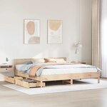 vidaXL Cadre de lit sans matelas 180x200 cm bois massif de pin