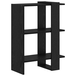 vidaXL Étagère Chêne noir 52 x 25 x 71 5 cm Bois d'ingénierie