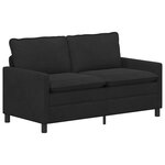 vidaXL Ensemble de Canapés 2 Pièces Noir Velours