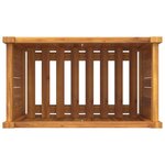 vidaXL Jardinière avec doublure 54x31x50 cm bois massif d'acacia