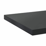 vidaXL Étagères murales 2 Pièces 100x30x3 cm noir acier inoxydable