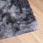 vidaXL Tapis Shaggy à poils longs NAVARRA gris foncé 240x340 cm