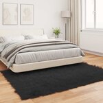 vidaXL Tapis en fausse Tafalla Noir 240 x 340 cm Polyester