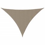 vidaXL Voile de parasol tissu oxford triangulaire 2 5x2 5x3 5 m taupe