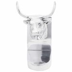 vidaXL Serre-livres 2 Pièces Argenté 17 x 15 x 27 cm Aluminium