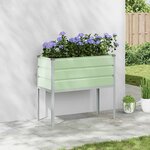 vidaXL Jardinière Vert Pastel 100 x 45 x 90 cm Acier galvanisé