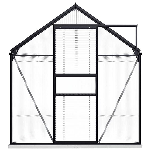vidaXL Serre avec cadre de base Anthracite Aluminium 9 31 m²
