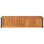 vidaXL Jardinière 110x30x27 5 cm bois massif d'acacia et acier