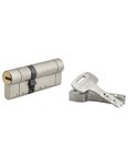 THIRARD - Cylindre de serrure double entrée Federal S  32x50mm  nickel  anti-arrachement  anti-perçage  5 clés