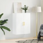 vidaXL Armoire murale blanc 69 5x34x90 cm