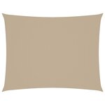 vidaXL Voile de parasol tissu oxford rectangulaire 5x6 m beige