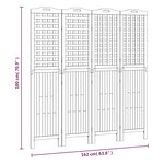 vidaXL Cloison de séparation 4 panneaux 162x2x180 cm Bois d'acacia