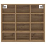 vidaXL Cabinet à chaussures avec étagère avec stockage chêne artisanal 103x30x51 cm