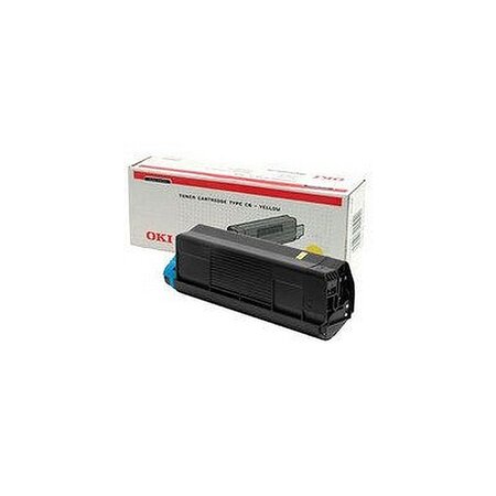 Oki c5100 toner jaune 42127405