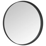 vidaXL Miroir mural Noir 50 cm