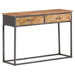 vidaXL Table console 110x35x75 cm Bois d'acacia massif