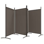 vidaXL Cloison de séparation 4 panneaux Anthracite 346x180 cm Tissu