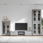 vidaXL Ensemble meuble TV FLORIN Gris Sonoma Bois d'ingénierie