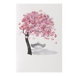 Carte de voeux arbre et feuilles reliefées - draeger paris