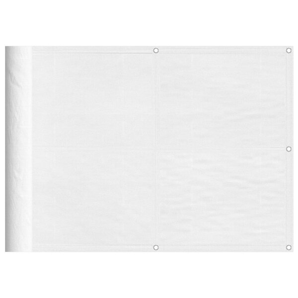 vidaXL Écran de balcon blanc 75x1000 cm 100  polyester oxford