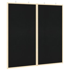 vidaXL Tableau noir Noir 80 x 1.4 x 80 cm Bois massif en pin