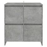 vidaXL Buffet Gris béton 70x41x75 cm Bois d'ingénierie