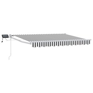 vidaXL Store rétractable manuel avec LEDs 2 5 x 2 m
