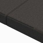 vidaXL Canapé-lit pliable 140 x 67 x 45 cm Gris foncé