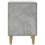 vidaXL Cabinet de chevet Gris béton 43 x 34 5 x 50 cm