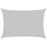 vidaXL Voile d'ombrage gris clair 5x3 m 100  polyester oxford