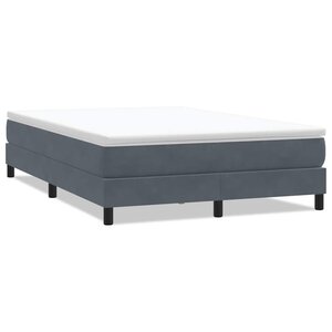 vidaXL Sommier à lattes de lit sans matelas gris foncé 140x220cm