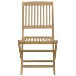 vidaXL Chaises pliables de jardin lot de 2 bois massif d'acacia