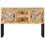 vidaXL Buffet 110x30x74 cm Bois de manguier brut