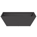 vidaXL Bol de jardin noir 50x50x15 cm en acier