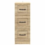 vidaXL Armoire à tiroirs Chêne Sonoma 33 x 34 5 x 87 cm