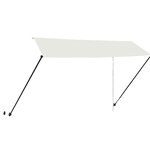 vidaXL Auvent rétractable avec LED 350x150 cm Crème
