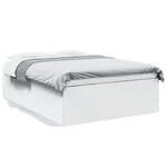 vidaXL Cadre de lit sans matelas blanc 120x190 cm