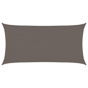 vidaXL Voile d'ombrage 160 g/m² anthracite 3x6 m PEHD