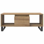 vidaXL Table basse chêne artisanal 90x50x36 5 cm bois d'ingénierie